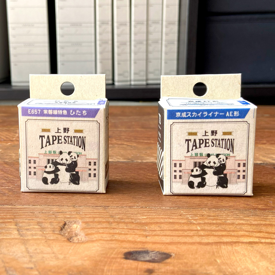「TAPE STATION」パンダのイラストが描かれた上野シリーズ